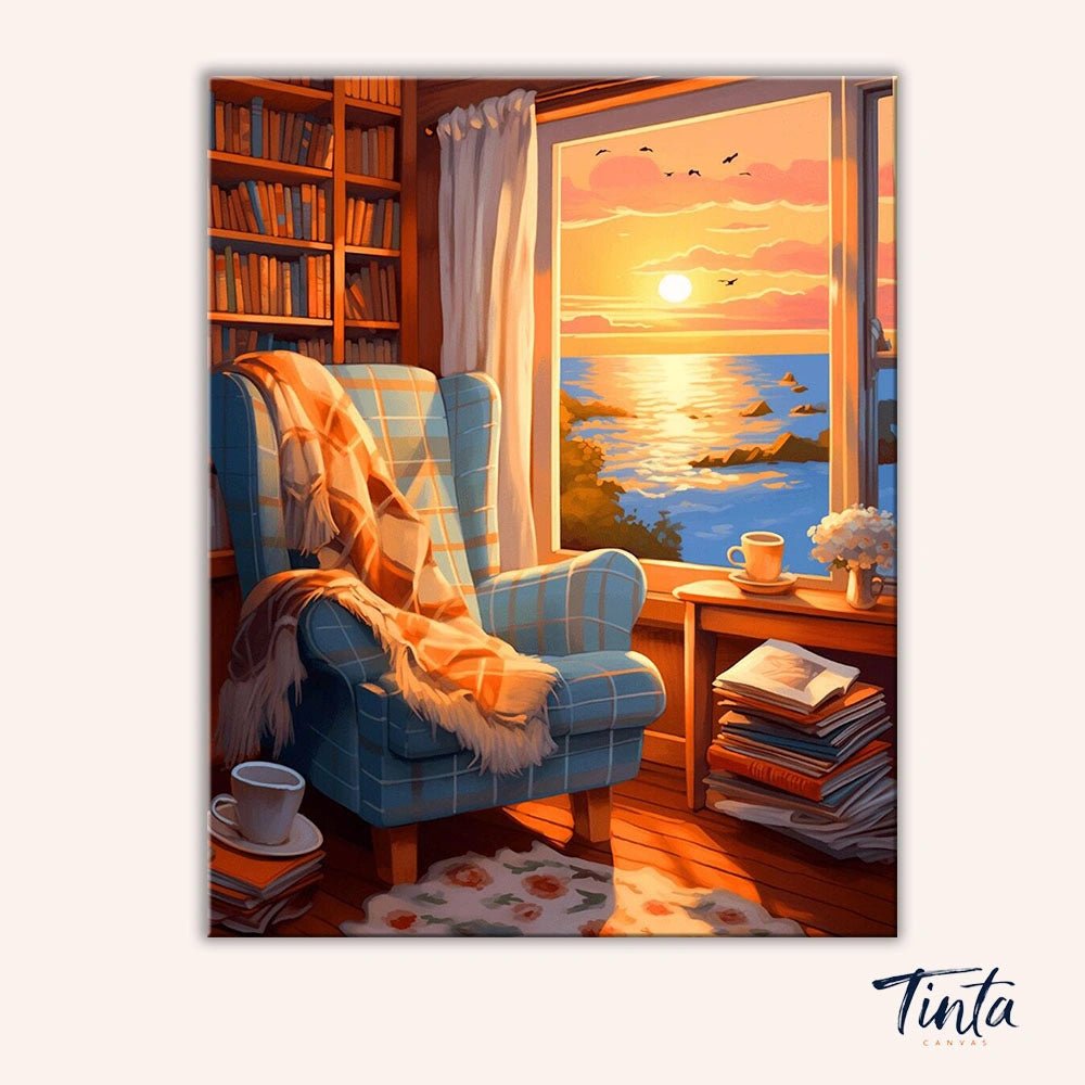 Sunset Serenity paint by numbers kit
