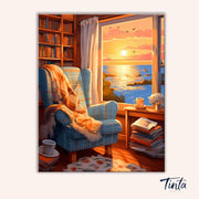Sunset Serenity paint by numbers kit