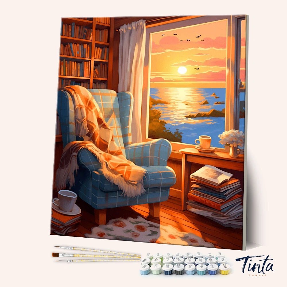 Sunset Serenity paint by numbers kit