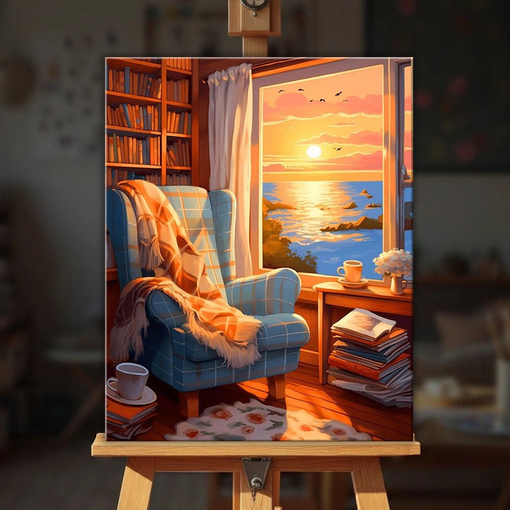 Sunset Serenity paint by numbers kit