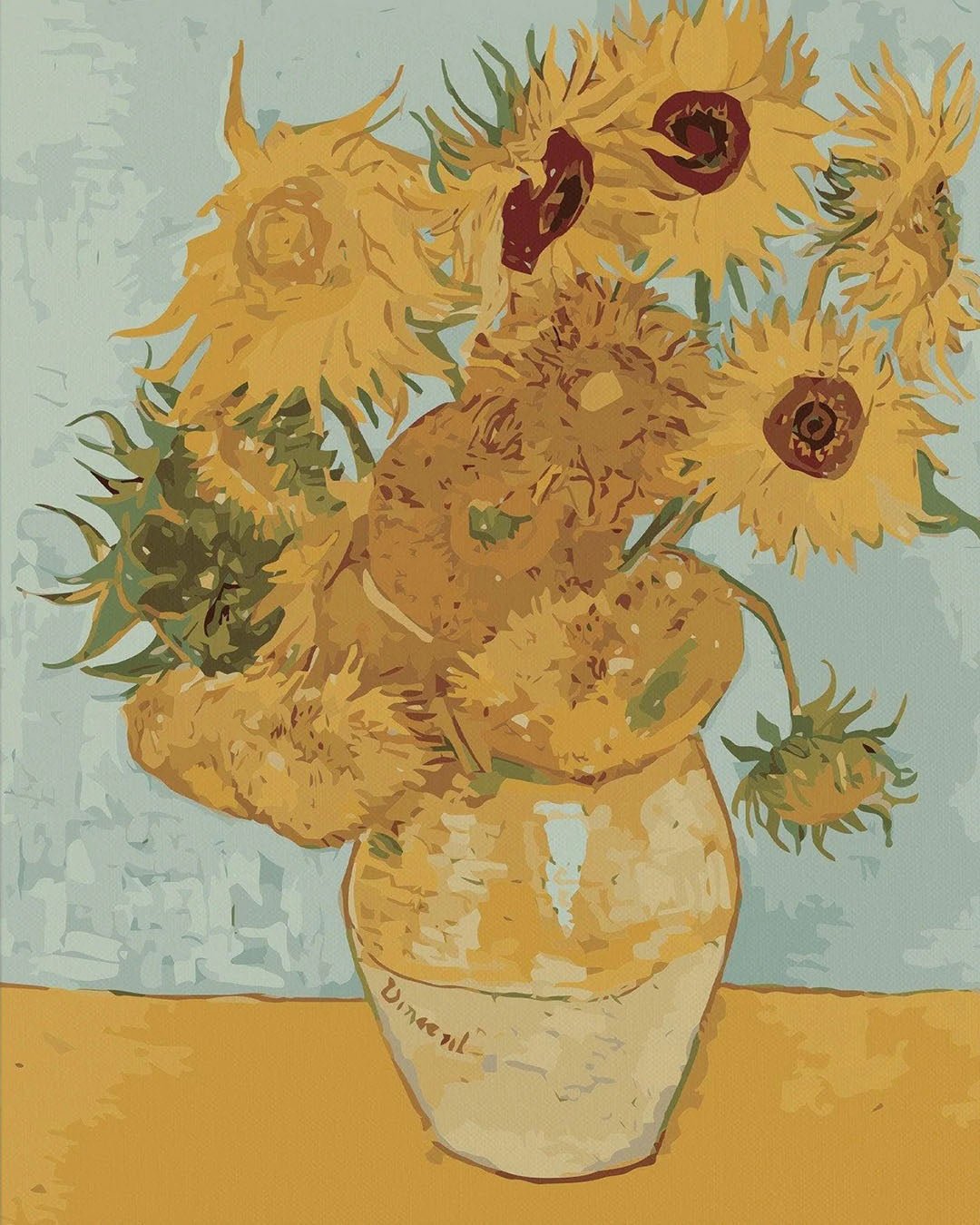 Sunflowers - Vincent van Gogh's paint by numbers kit