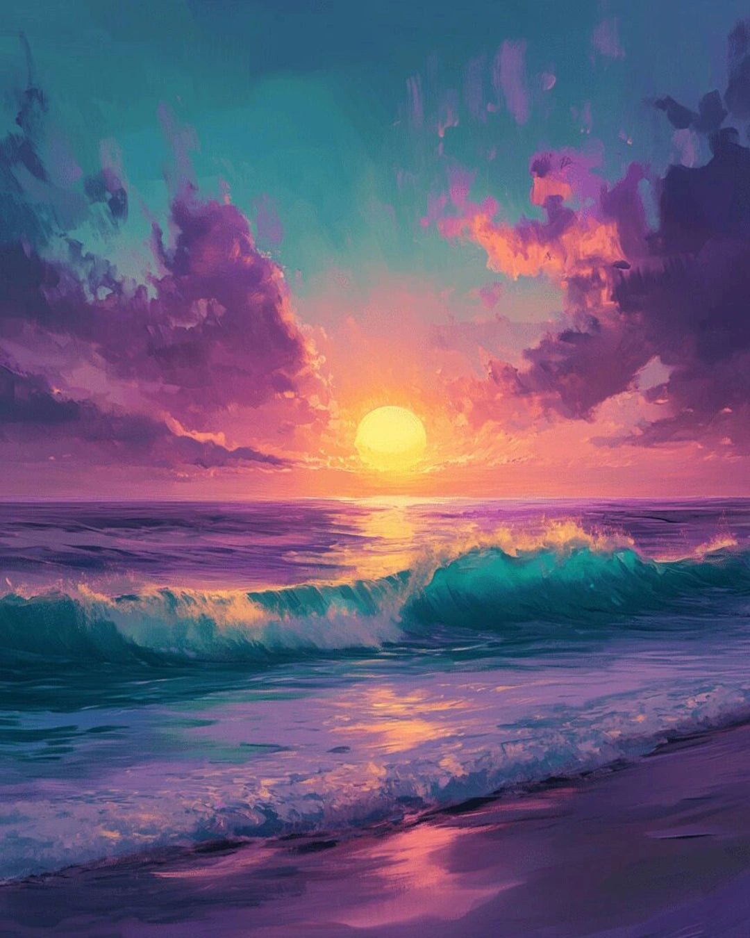 Day’s End paint by numbers kit