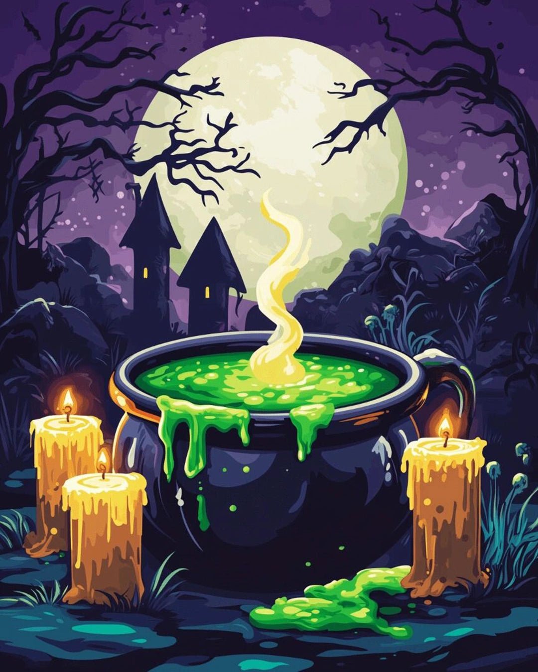 Moonlit Brew paint by numbers kit