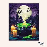 Moonlit Brew paint by numbers kit