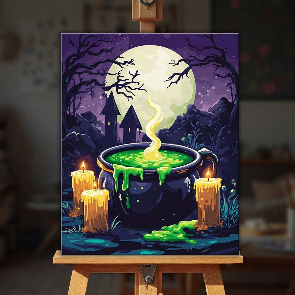 Moonlit Brew paint by numbers kit