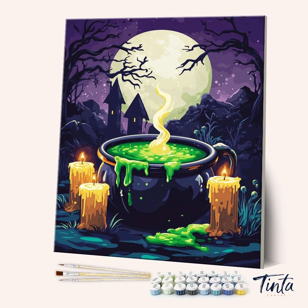 Moonlit Brew paint by numbers kit