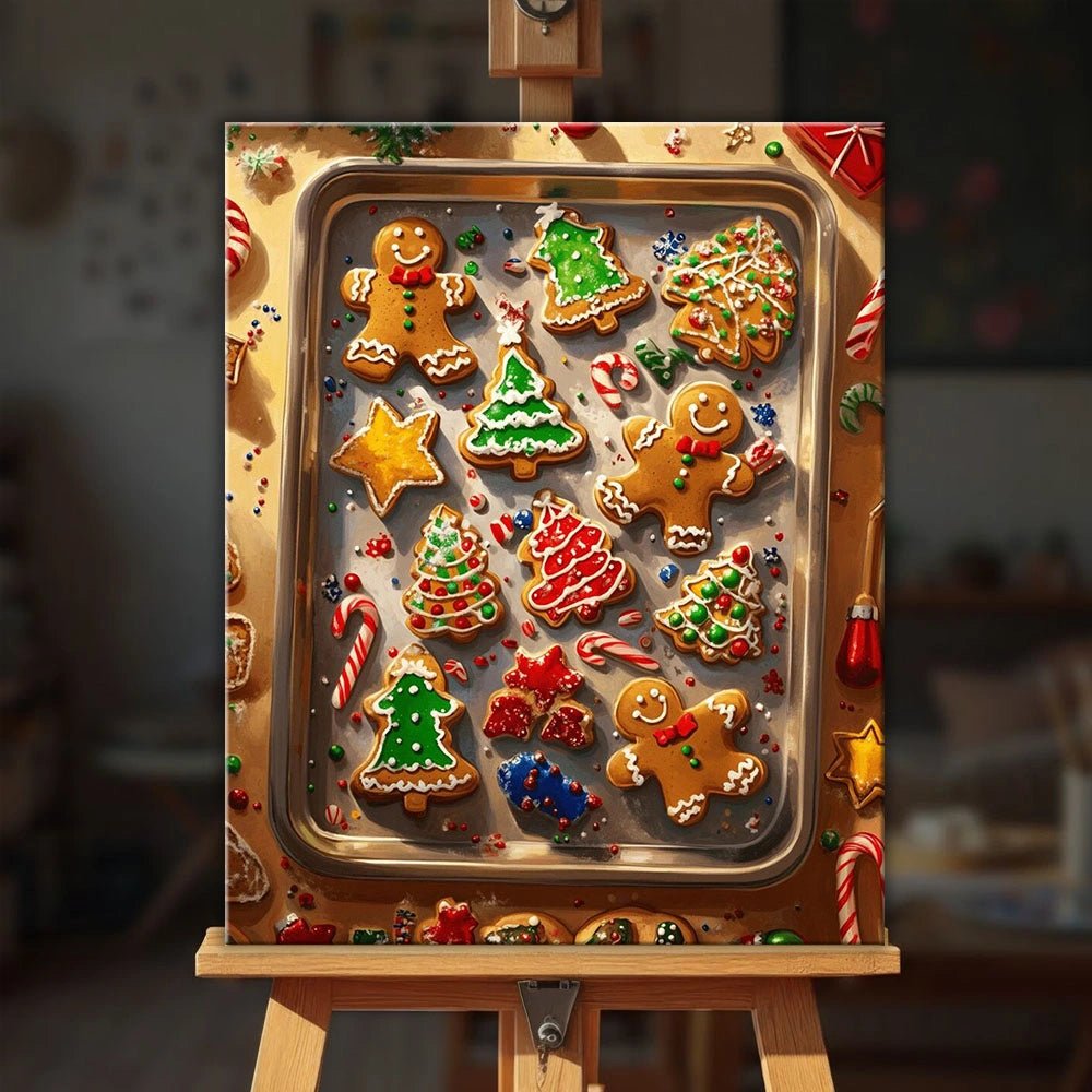 Holiday Cookies paint by numbers kit