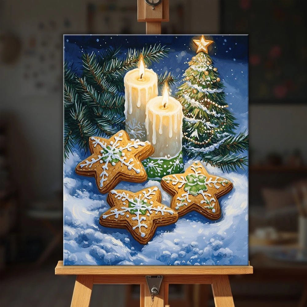 Candlelit Cookies paint by numbers kit