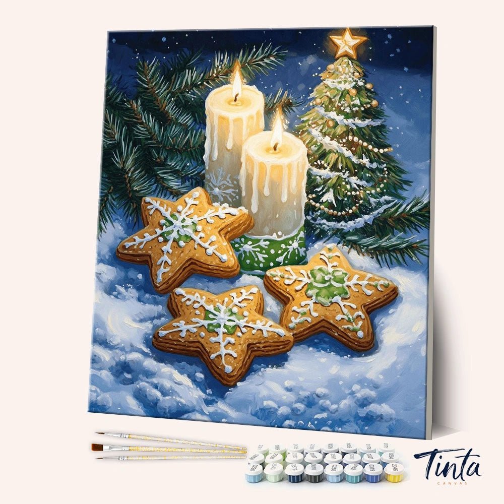 Candlelit Cookies paint by numbers kit