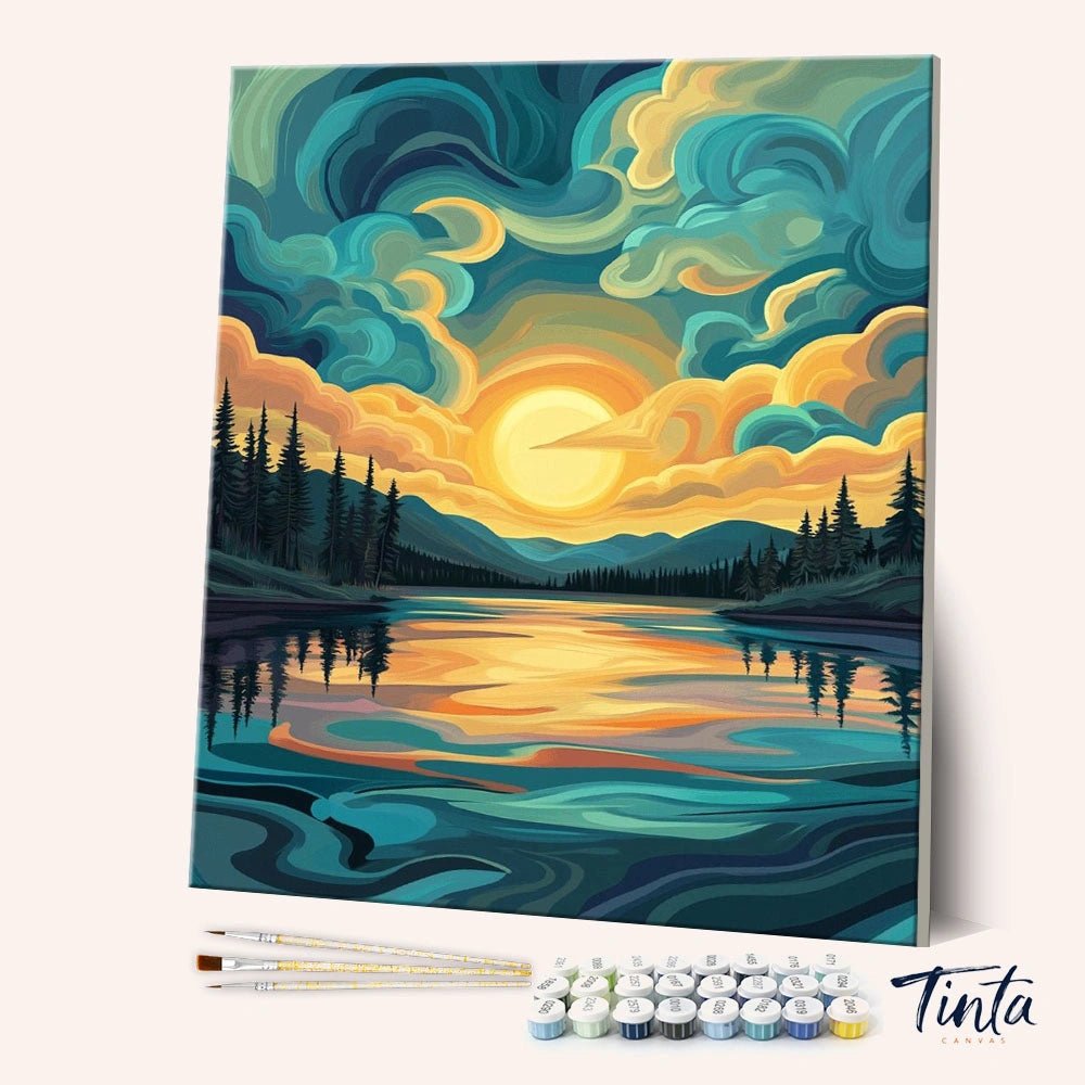 Stillwater Glow paint by numbers kit
