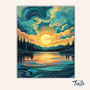 Stillwater Glow paint by numbers kit