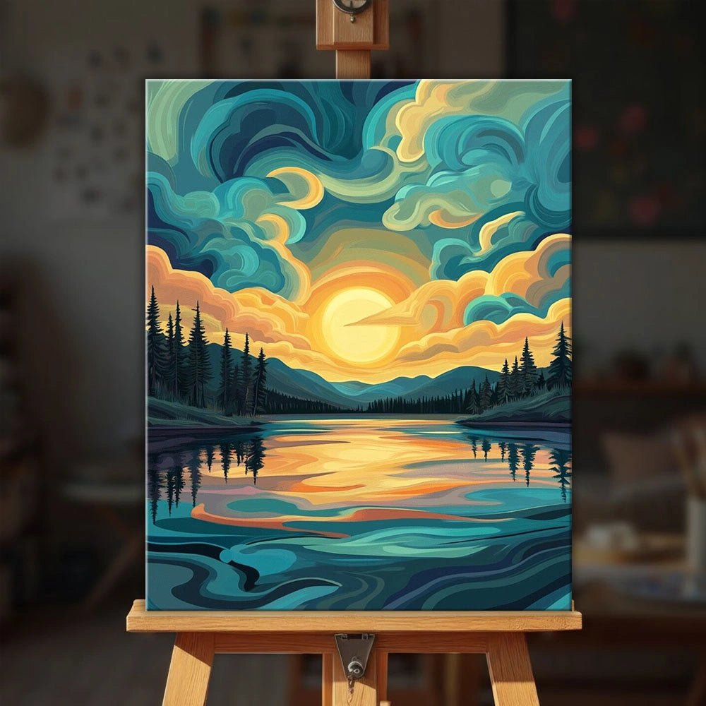 Stillwater Glow paint by numbers kit