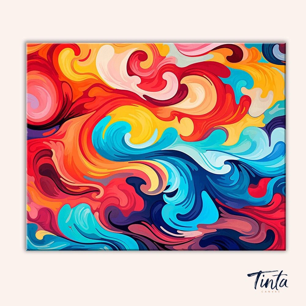 Color Flow paint by numbers kit