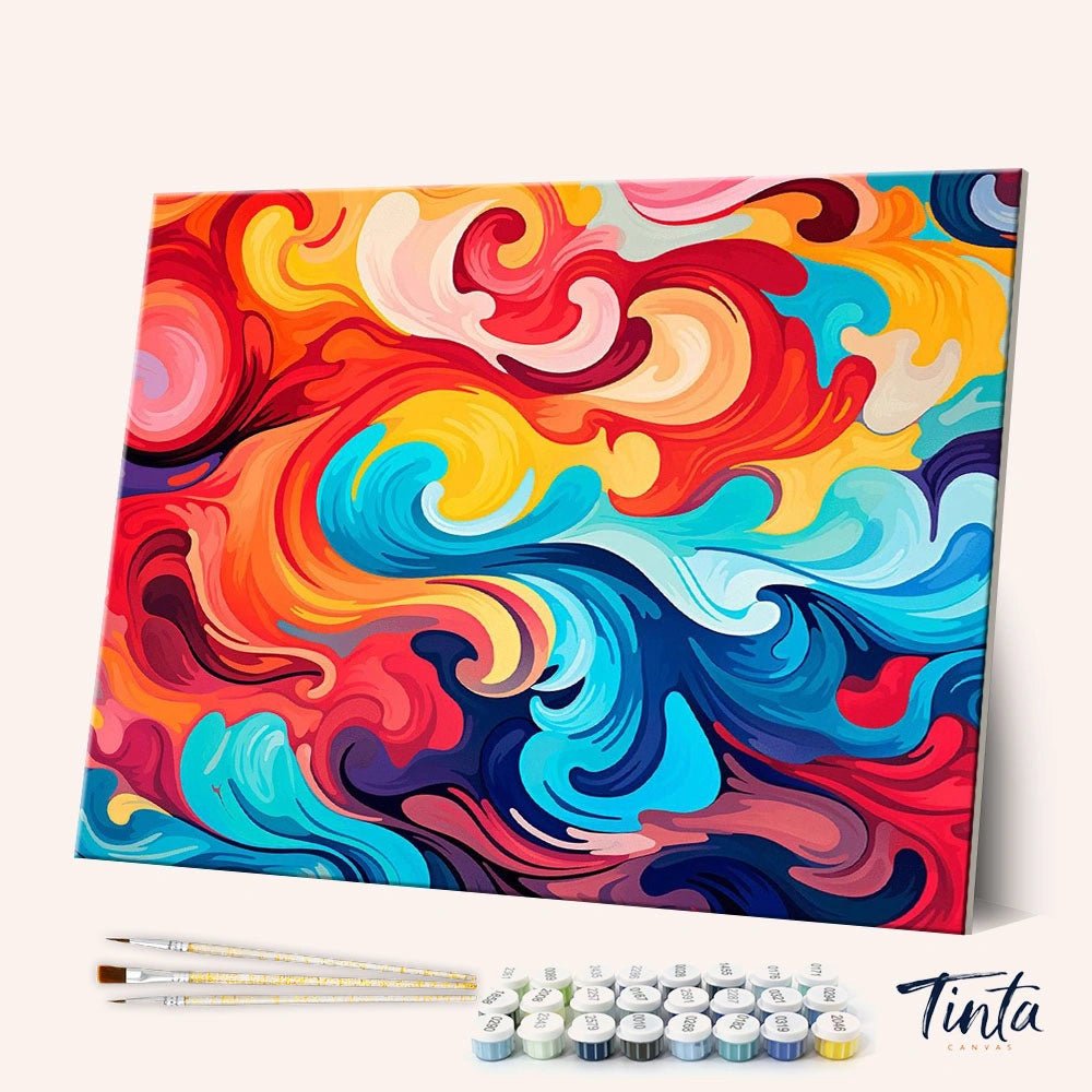 Color Flow paint by numbers kit