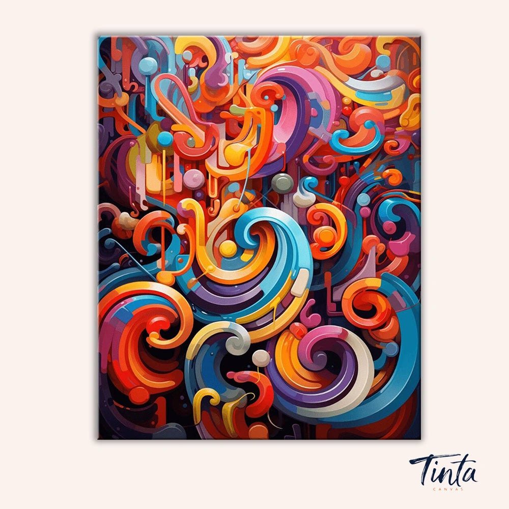 Spiral Play paint by numbers kit