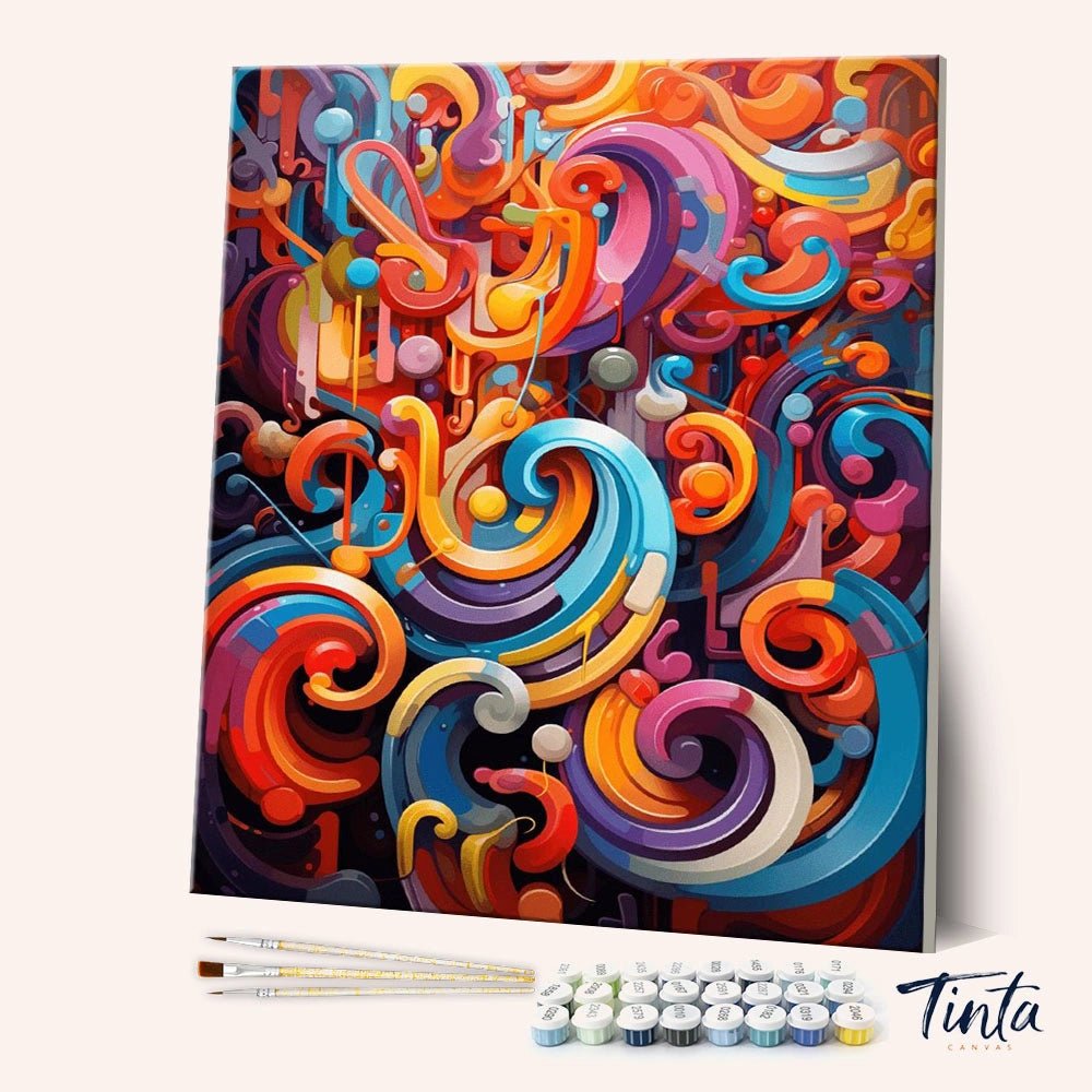 Spiral Play paint by numbers kit