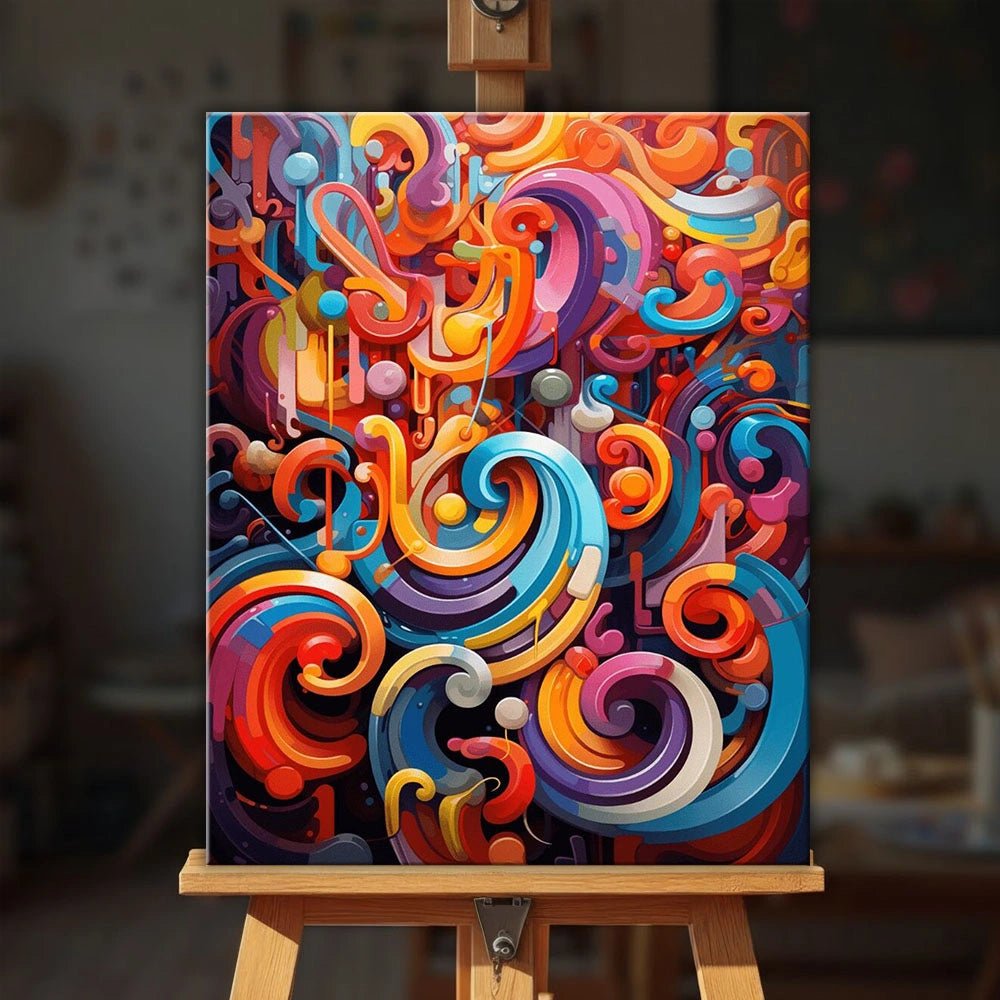 Spiral Play paint by numbers kit