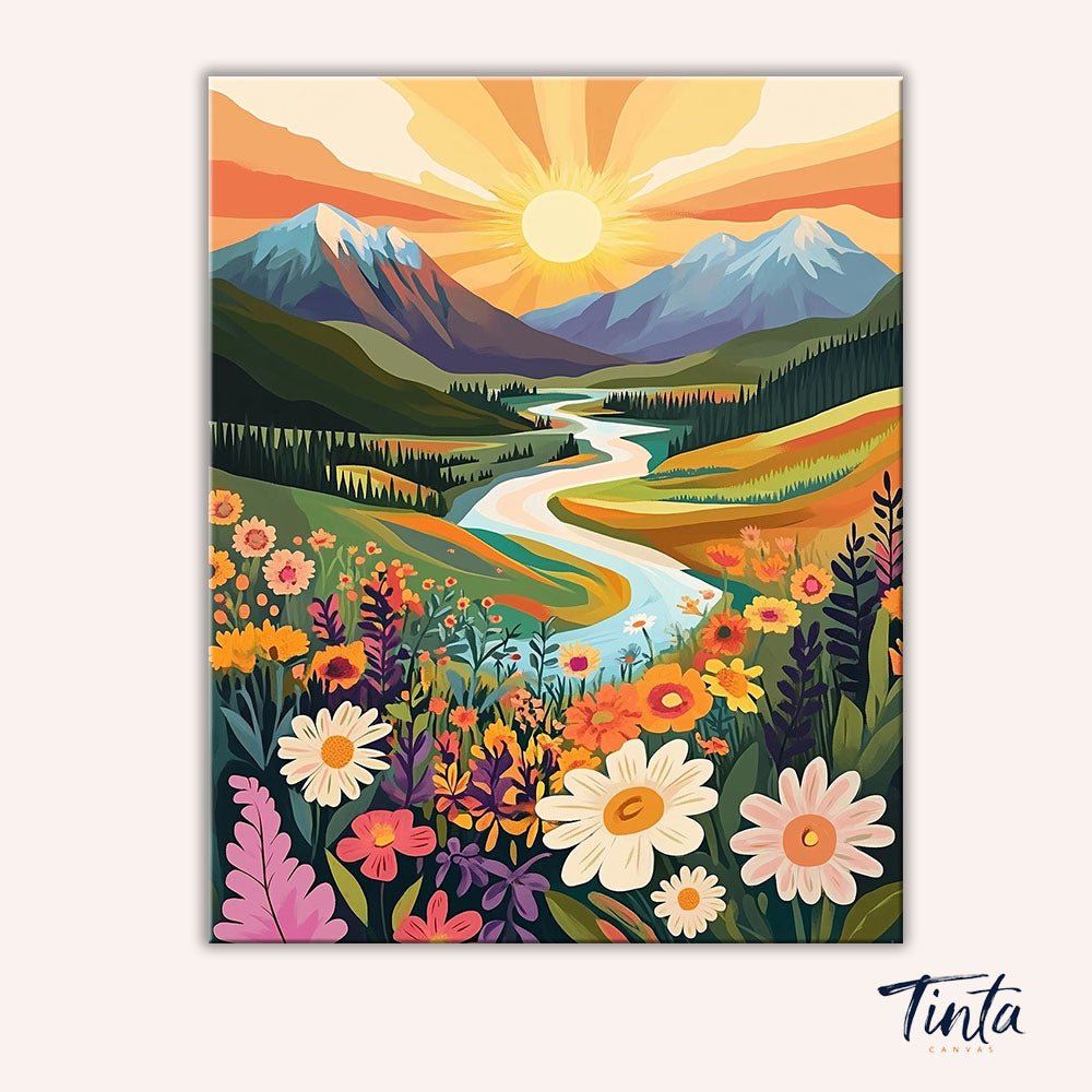 Sun - Kissed Fields paint by numbers kit