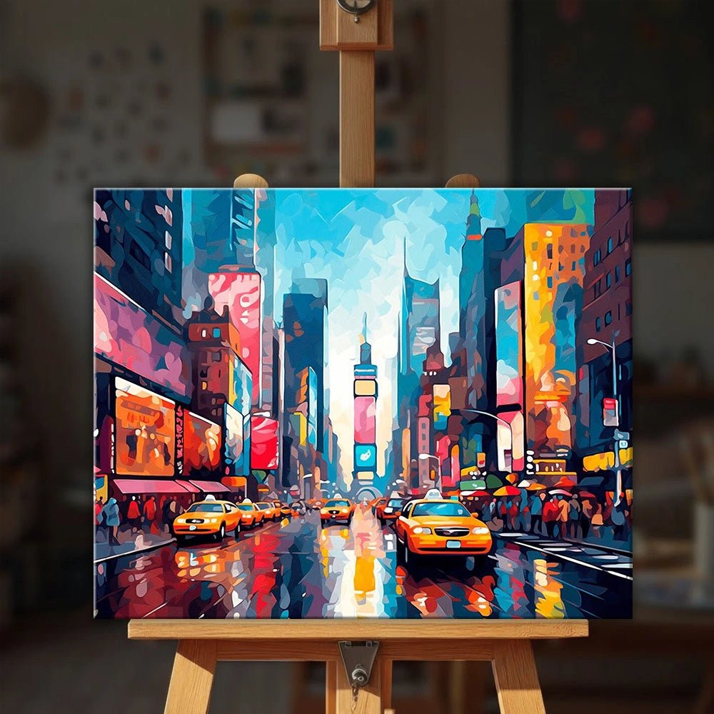 City Rush paint by numbers kit