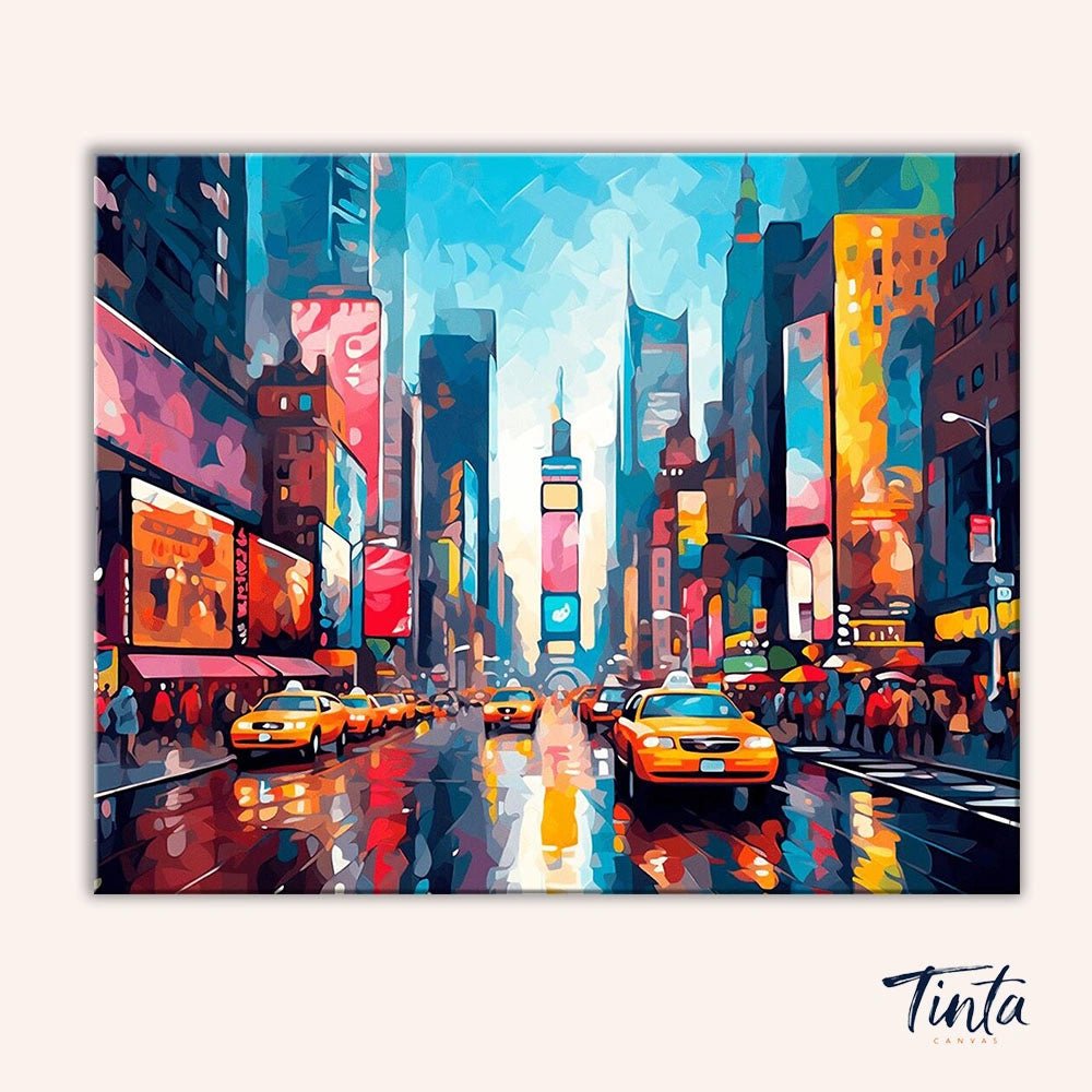 City Rush paint by numbers kit