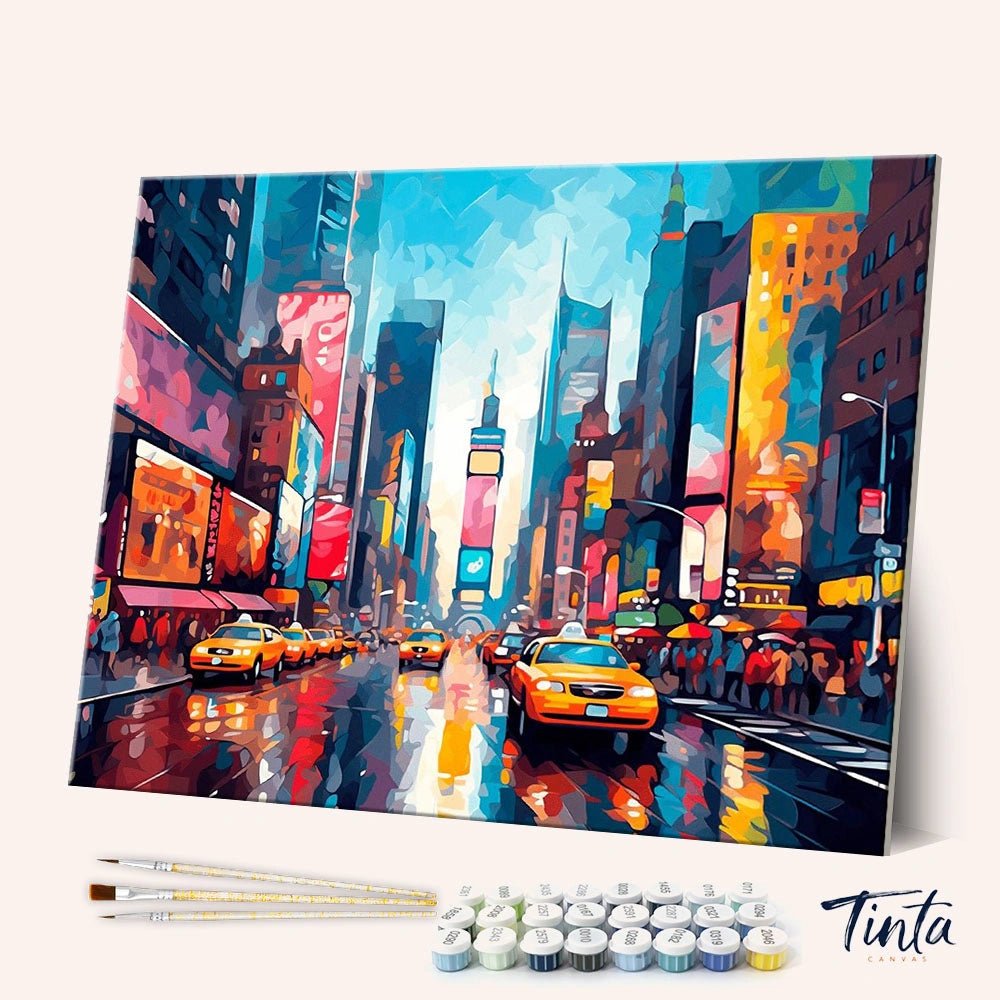 City Rush paint by numbers kit