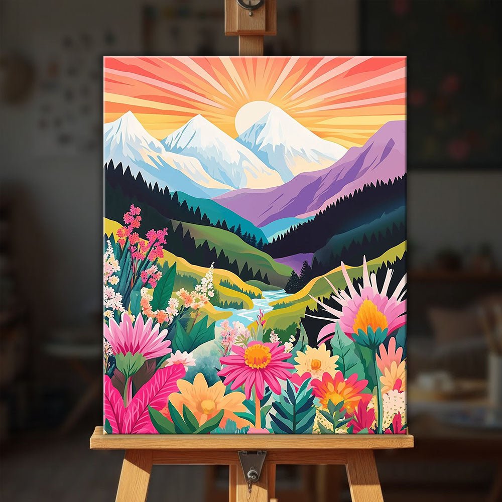 Sunset Bliss paint by numbers kit
