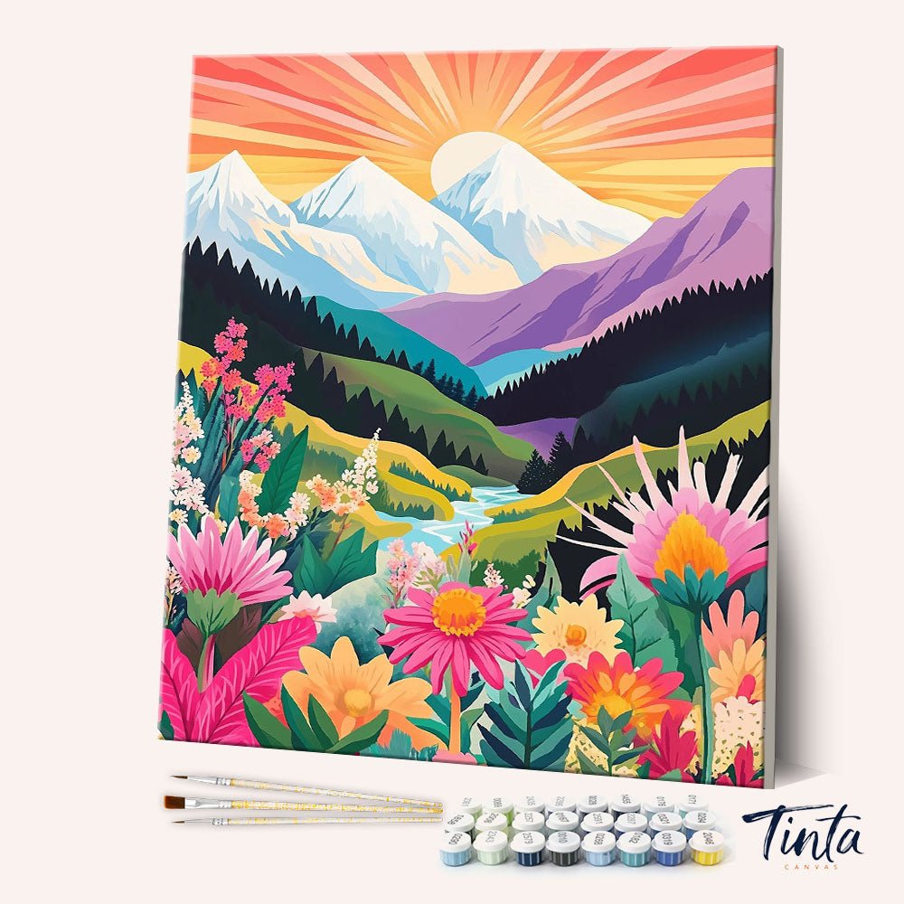 Sunset Bliss paint by numbers kit