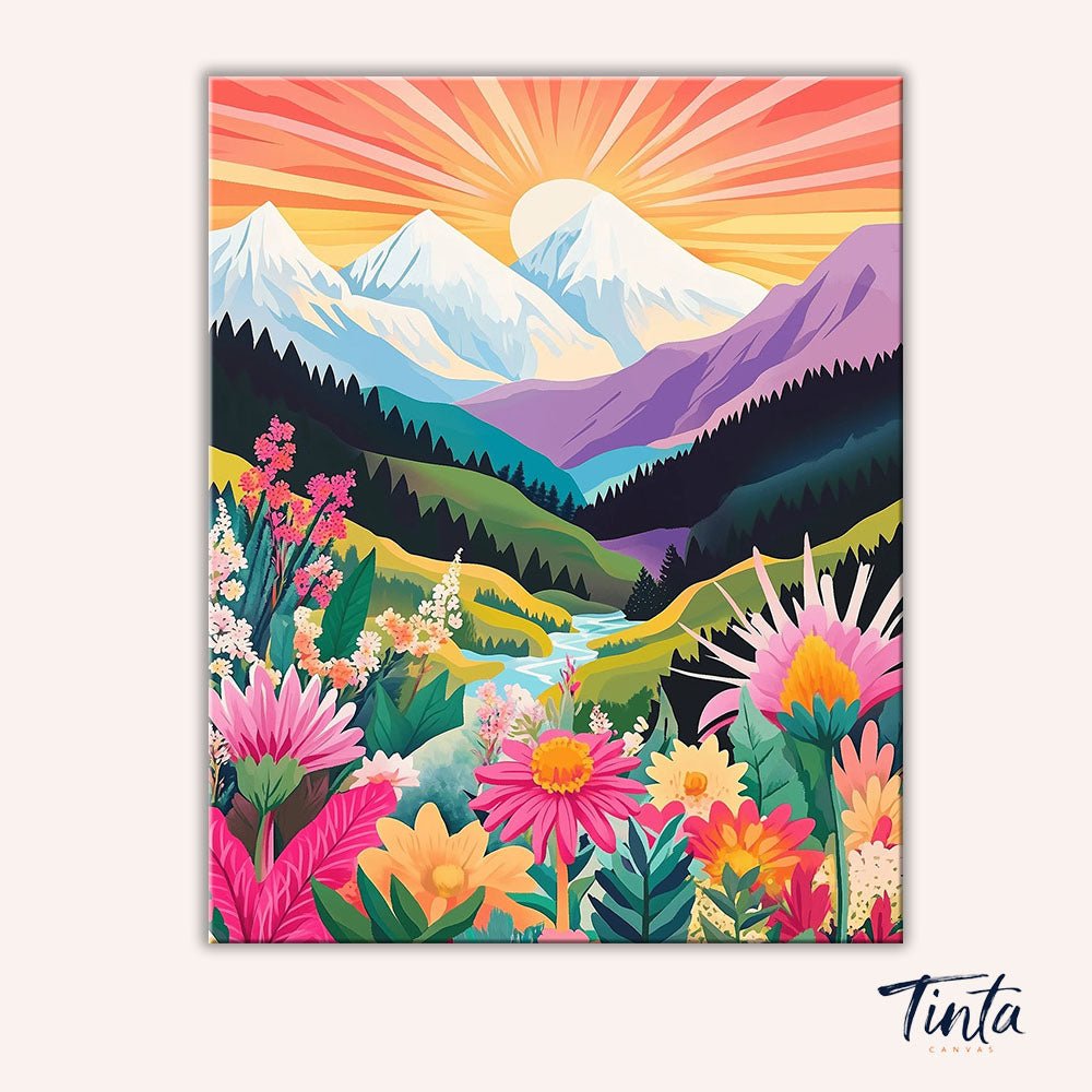 Sunset Bliss paint by numbers kit