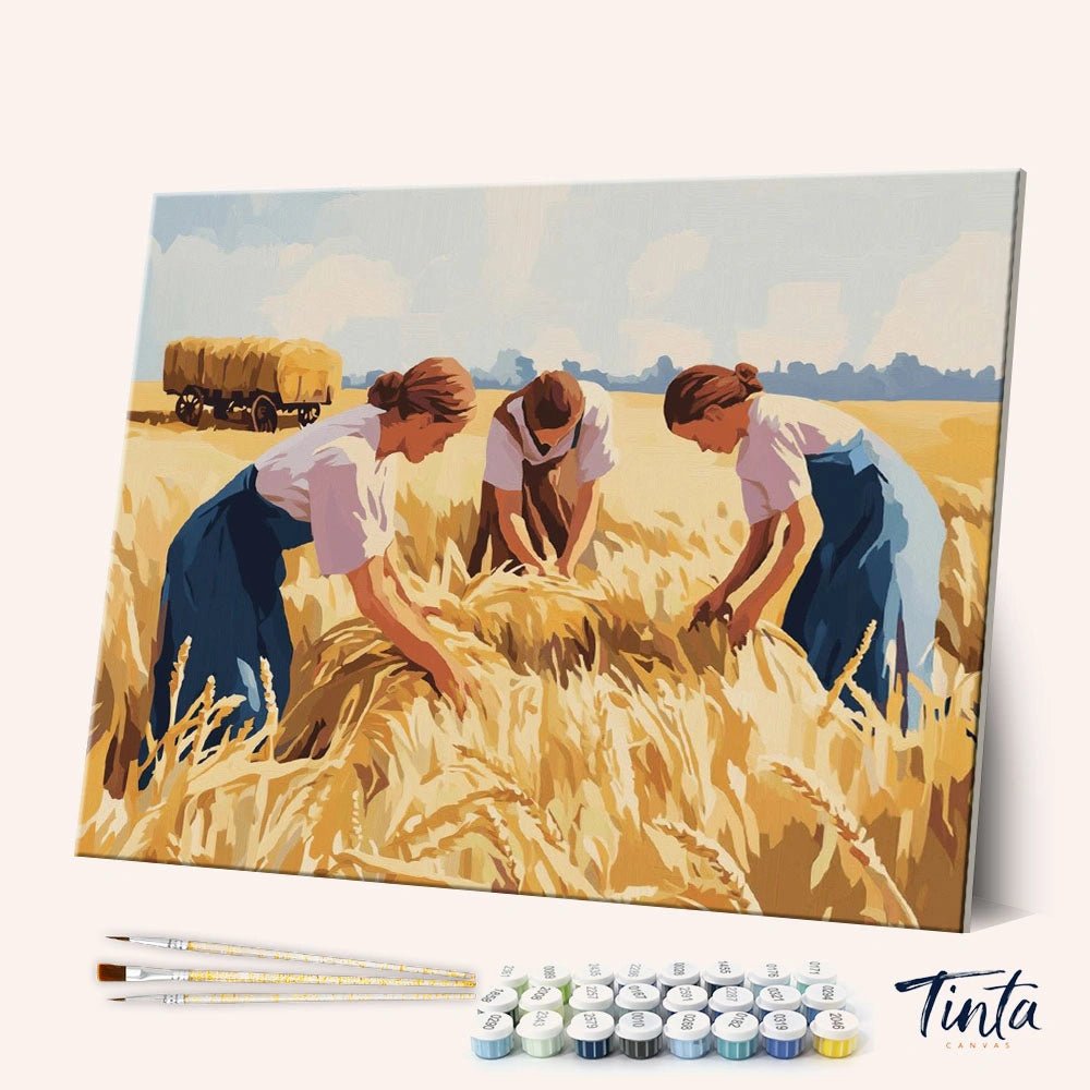The Gleaners paint by numbers kit