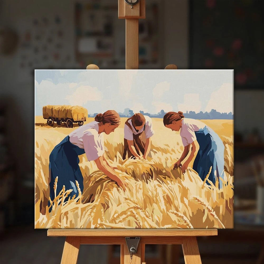 The Gleaners paint by numbers kit