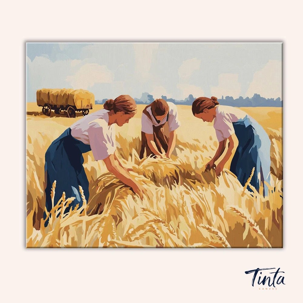 The Gleaners paint by numbers kit