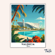 Valencia - Travel Poster paint by numbers kit