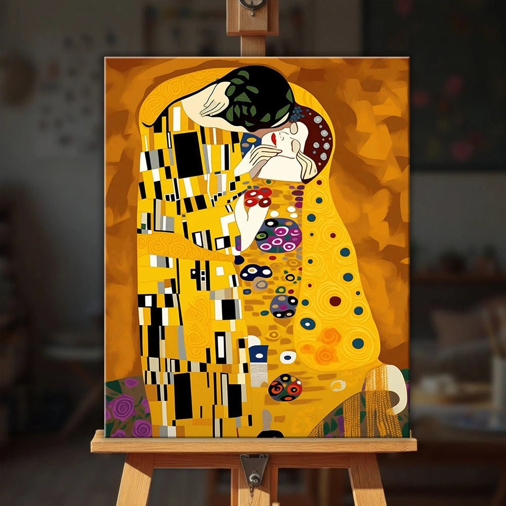 The Kiss paint by numbers kit