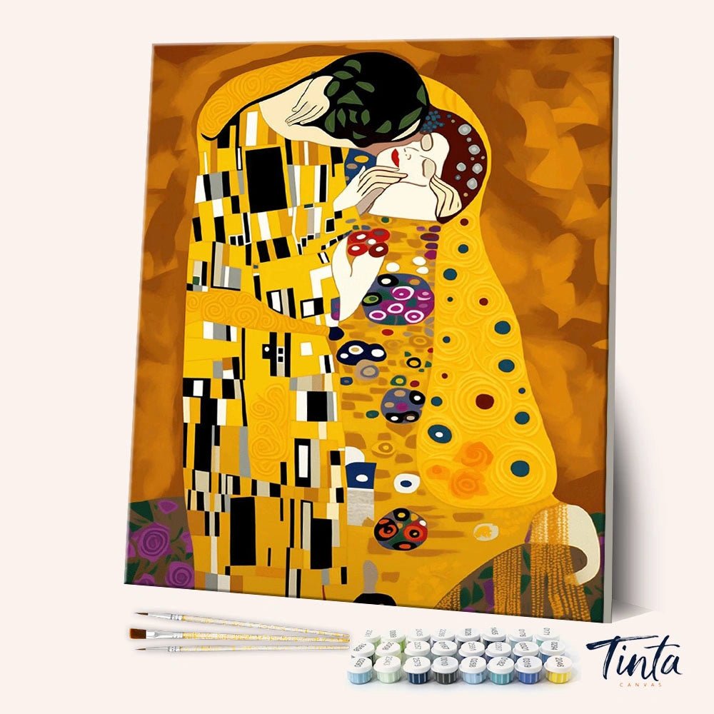 The Kiss paint by numbers kit