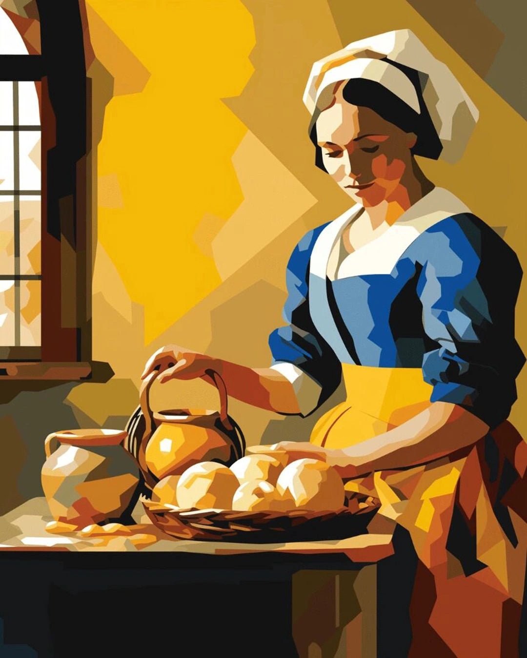 The Milkmaid paint by numbers kit