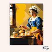 The Milkmaid paint by numbers kit