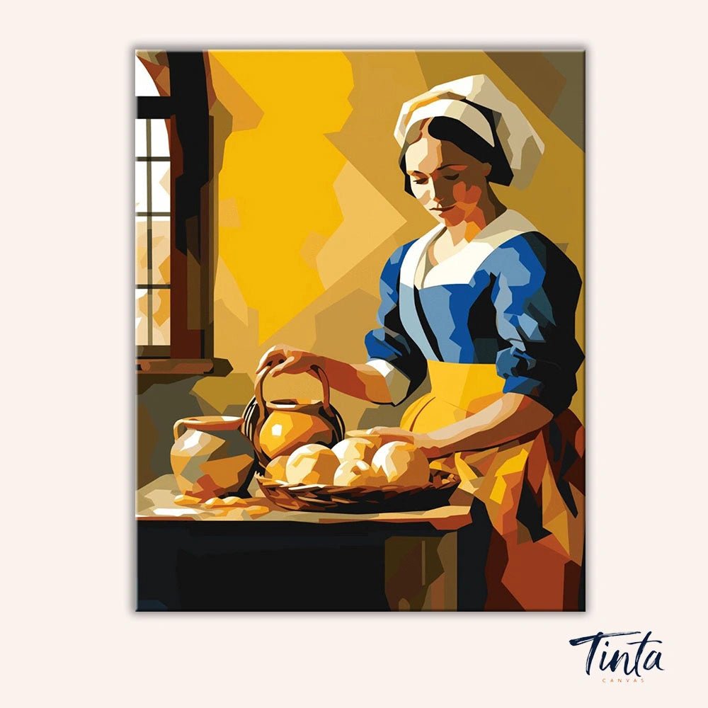 The Milkmaid paint by numbers kit