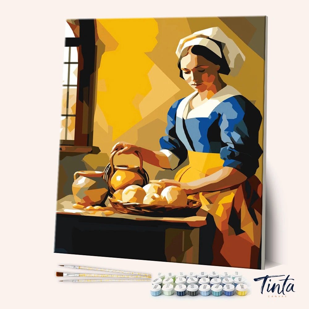 The Milkmaid paint by numbers kit