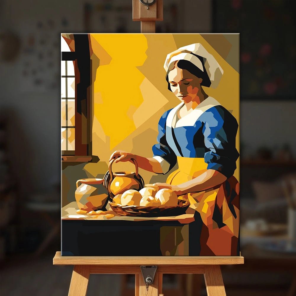 The Milkmaid paint by numbers kit