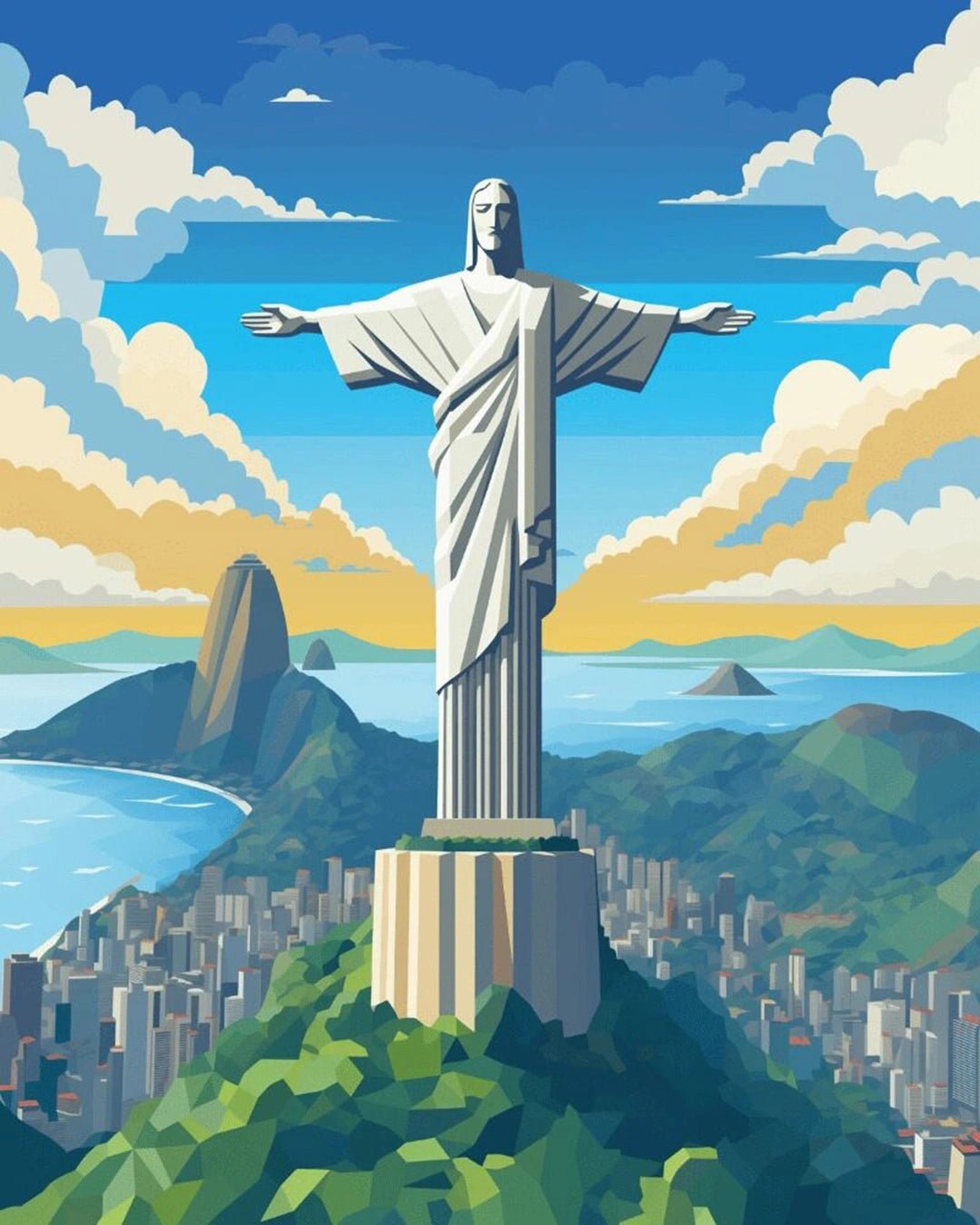 The Redeemer paint by numbers kit