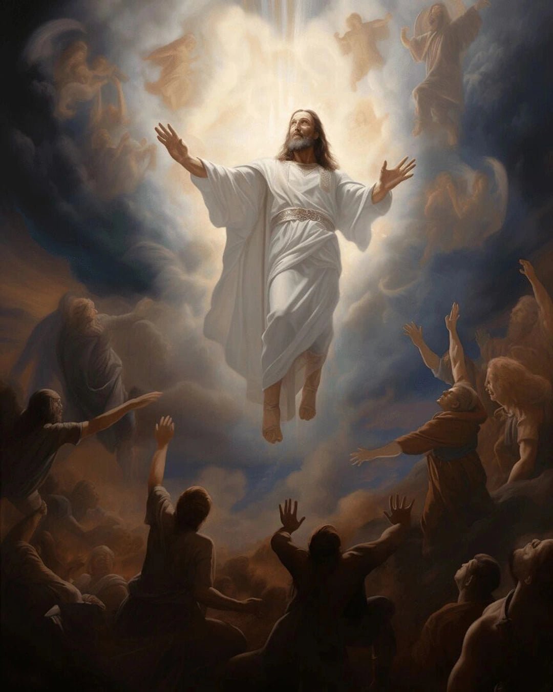 The Savior From Above paint by numbers kit