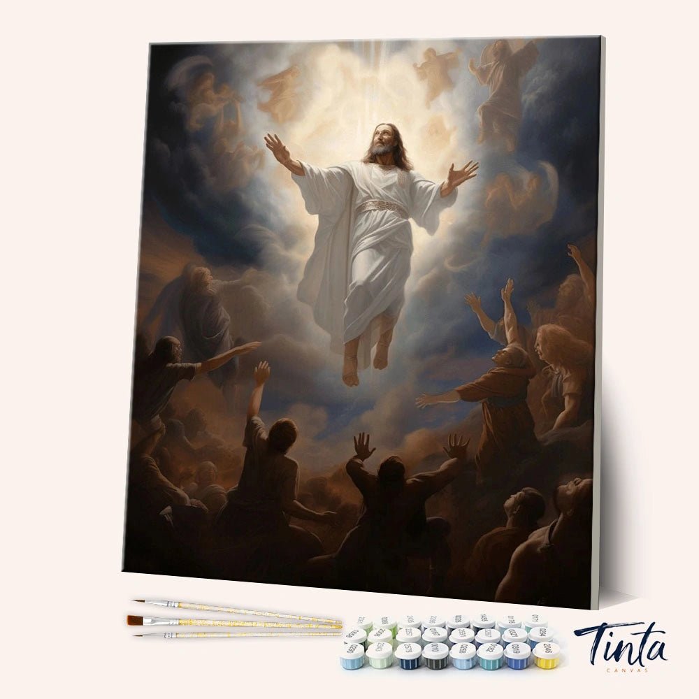The Savior From Above paint by numbers kit