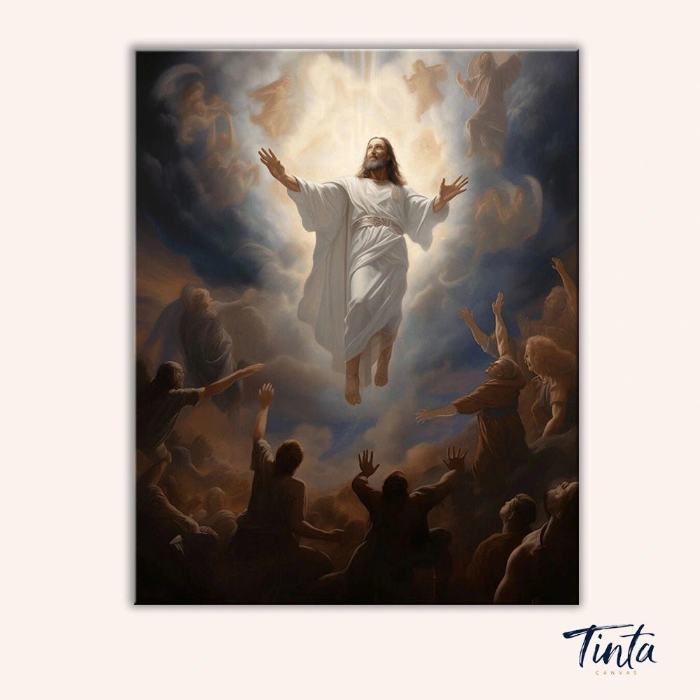 The Savior From Above paint by numbers kit