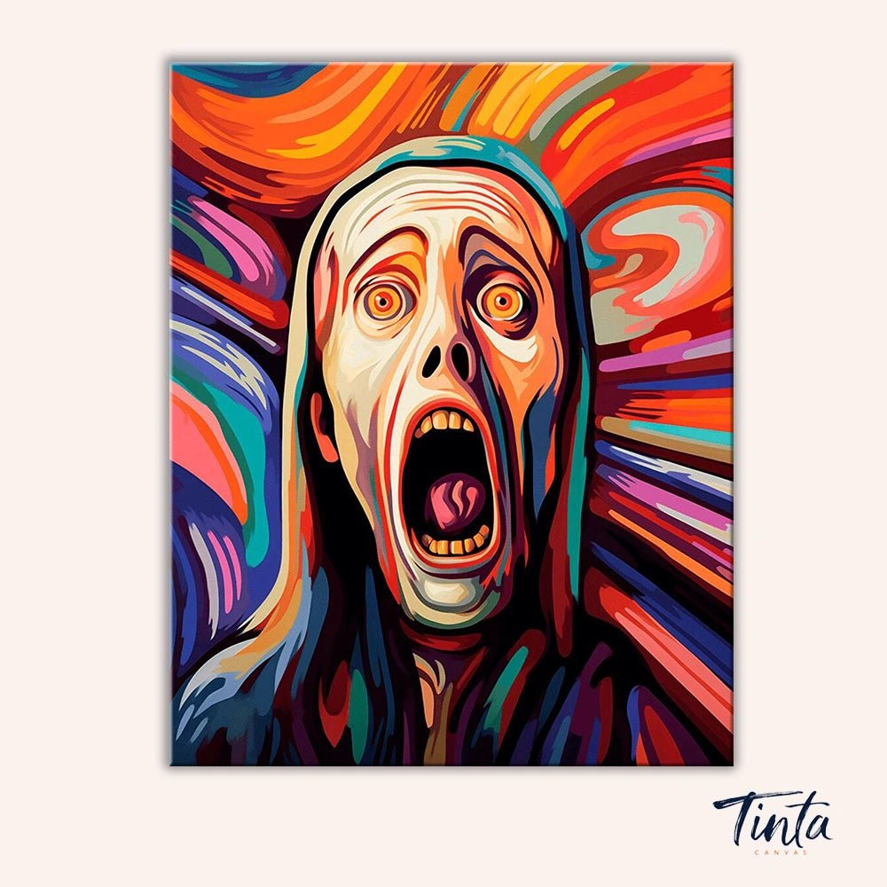 The Scream paint by numbers kit