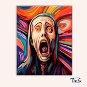 The Scream paint by numbers kit