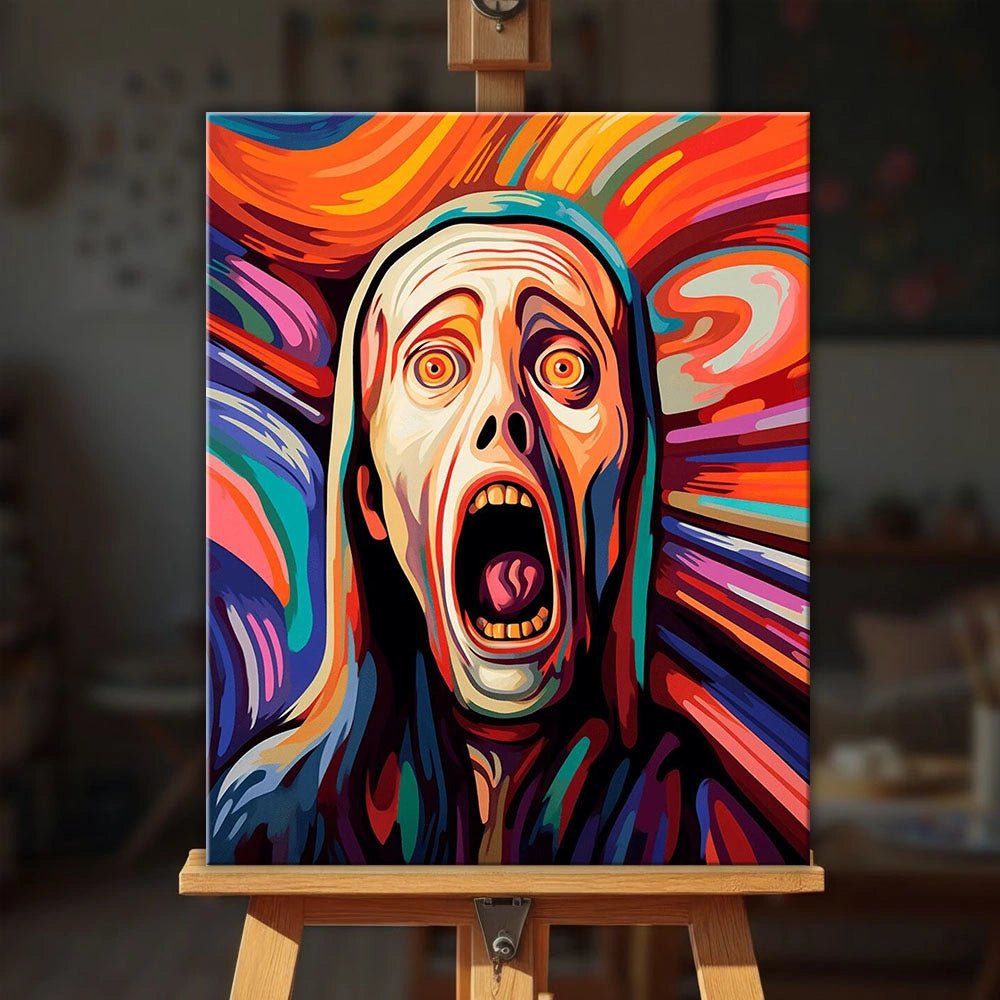 The Scream paint by numbers kit
