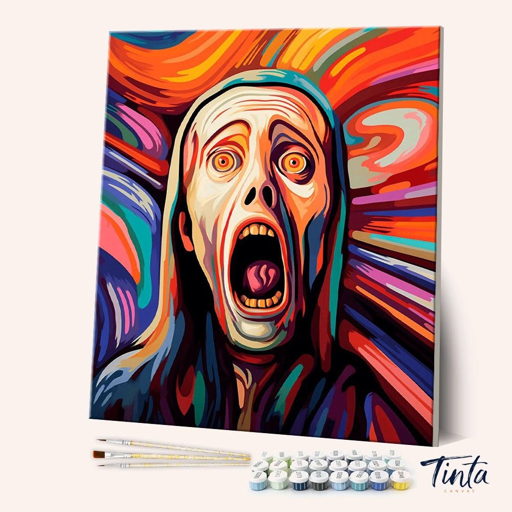 The Scream paint by numbers kit