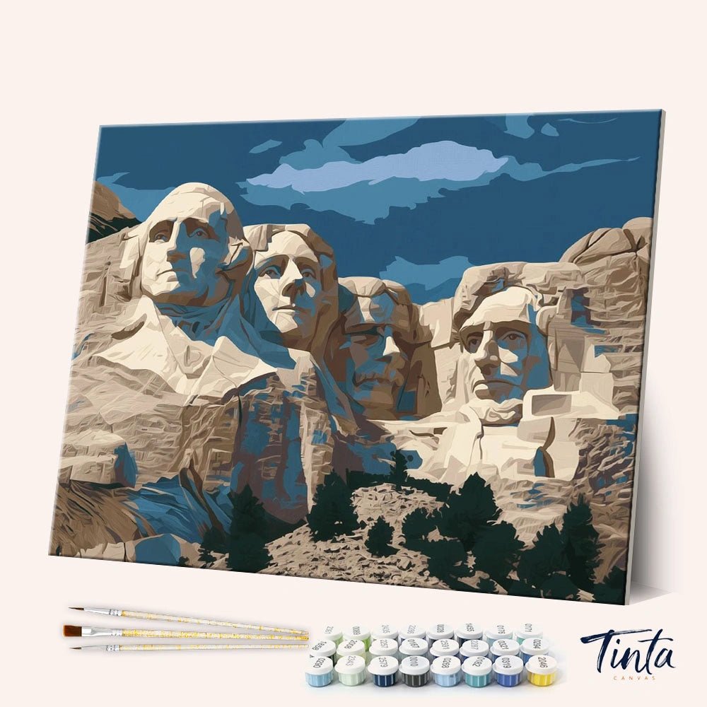 Mount Rushmore National Memorial paint by numbers kit
