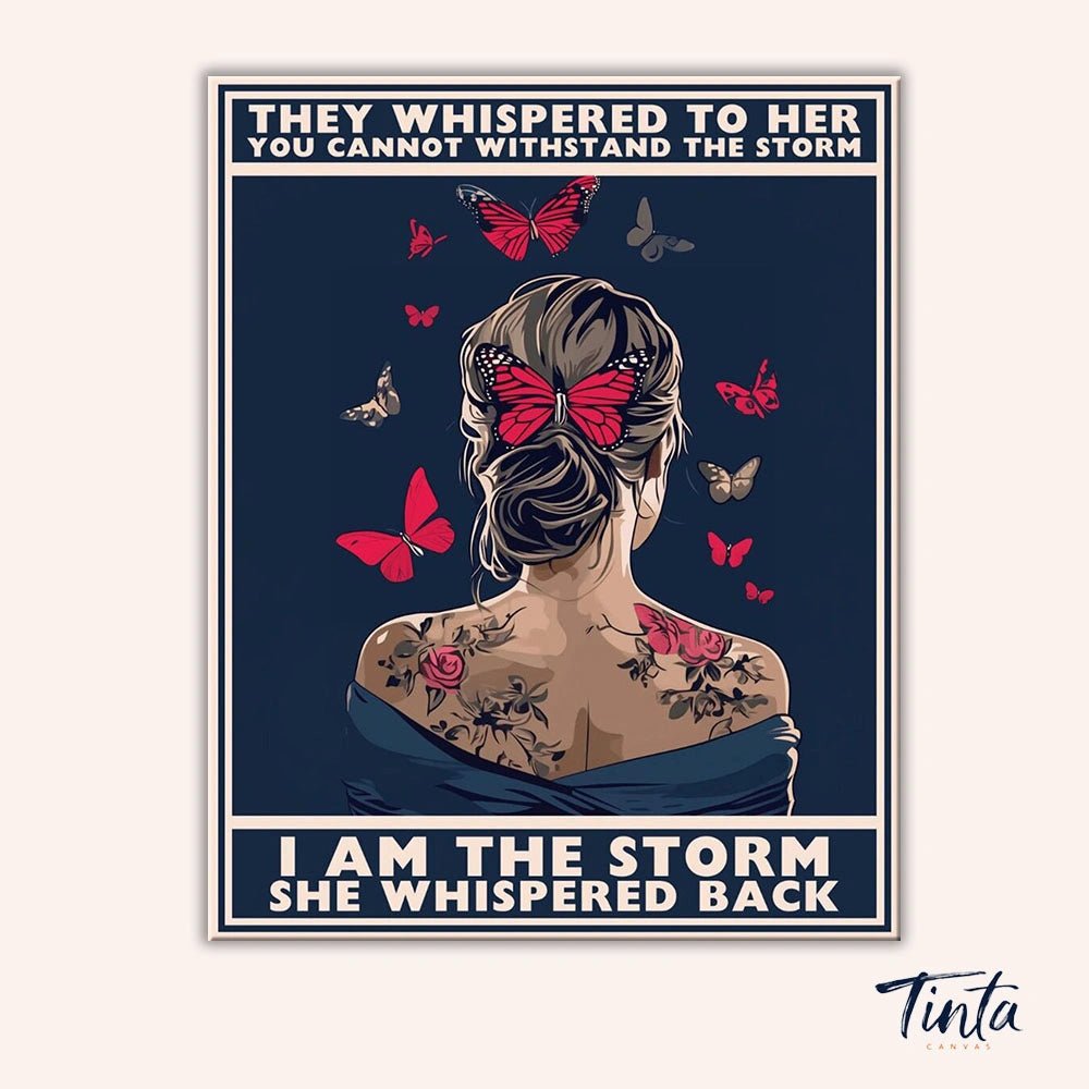She Is the Storm paint by numbers kit