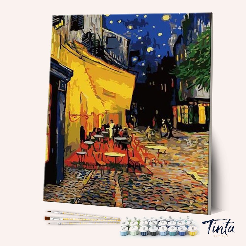 Café Terrace at Night - Vincent van Gogh's paint by numbers kit